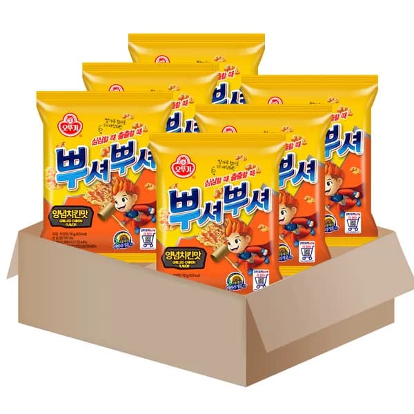 오뚜기 뿌셔뿌셔 양념치킨맛 90g 6개 7,600원