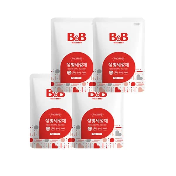 비앤비 젖병세정제 리필형 액상형 500ml 4개