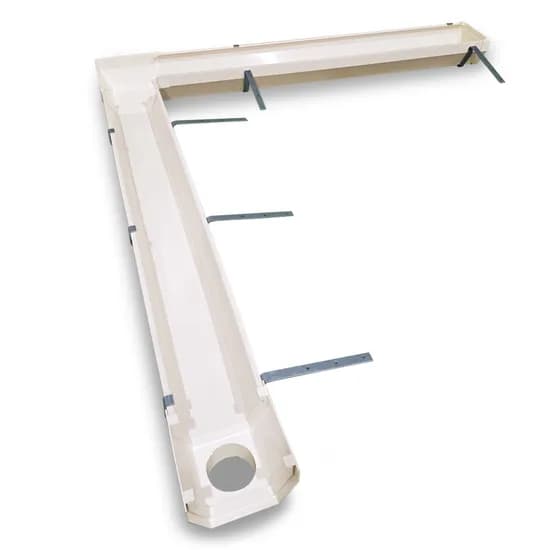 위즐러 PVC 빗물받이 거터 물받이 50cm 1개