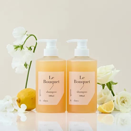 먼스앤데이즈 퍼퓸케어 샴푸 르 부케, 플로럴향, 500ml, 2개