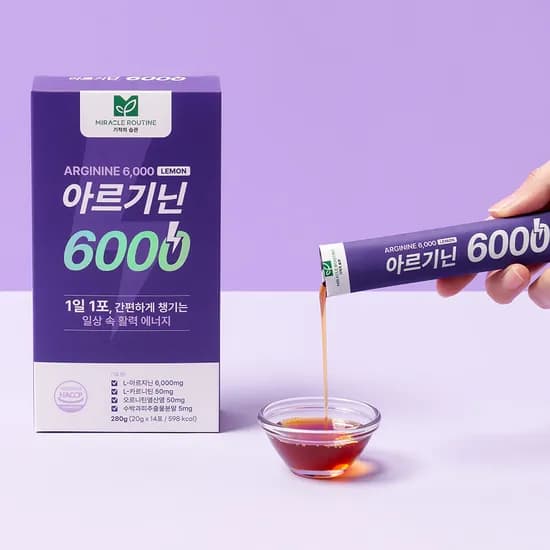 미라클루틴 아르기닌 6000 20g 14포 1개