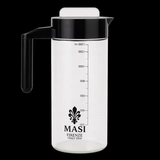마시피렌체 내열유리 물병 블랙 1300ml 1개