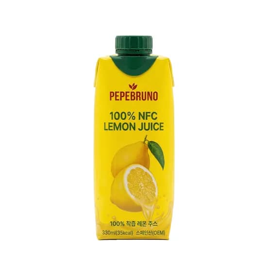 페페브루노 100% NFC 레몬즙 330ml 1개