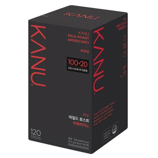 카누 미니 마일드 로스트 아메리카노, 0.9g, 120개입, 1개