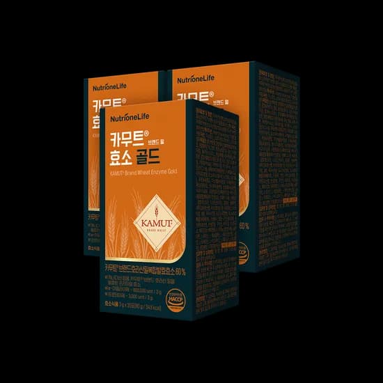 뉴트리원 카무트 브랜드 밀 효소 골드 3g 30포 3개