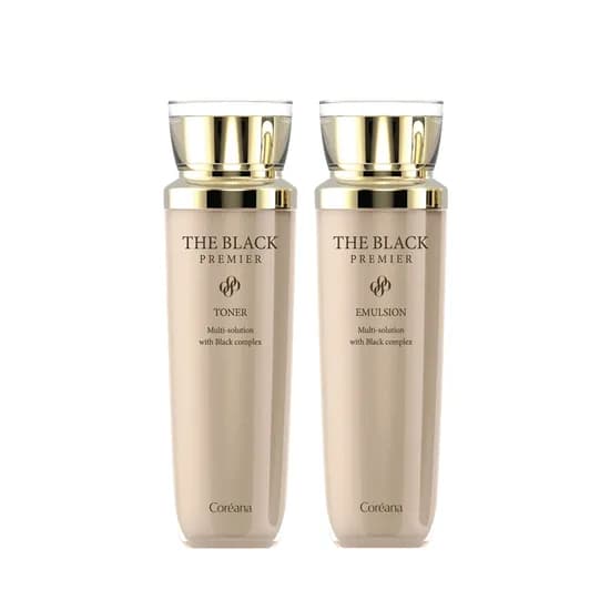 코리아나 더 블랙 프리미어 토너, 140ml, 1개+ 에멀션, 140ml, 1개