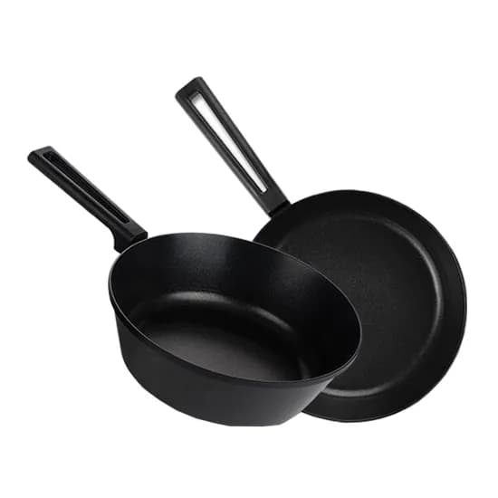 제너 펜슬러 티타늄코팅 후라이팬 2종 세트, 후라이팬 28cm+궁중팬 28cm, 블랙, 1개