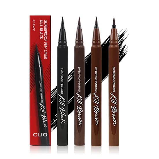 클리오 수퍼프루프 펜 라이너 킬, 1호 블랙, 0.5ml, 1개
