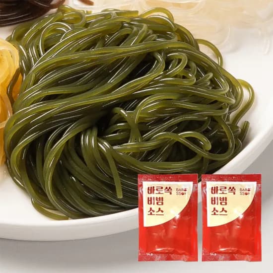 대한민국농수산 미역국수, 300g, 2개 + 증정 비빔소스, 50g, 2개