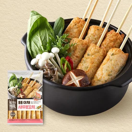 삼진어묵 통통야채 새우봉꼬치, 550g, 4개