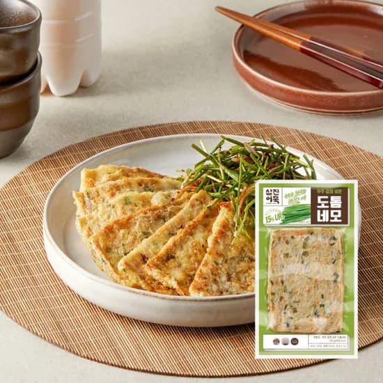 삼진어묵 부추 잡채 넣은 도톰네모 165g 3개