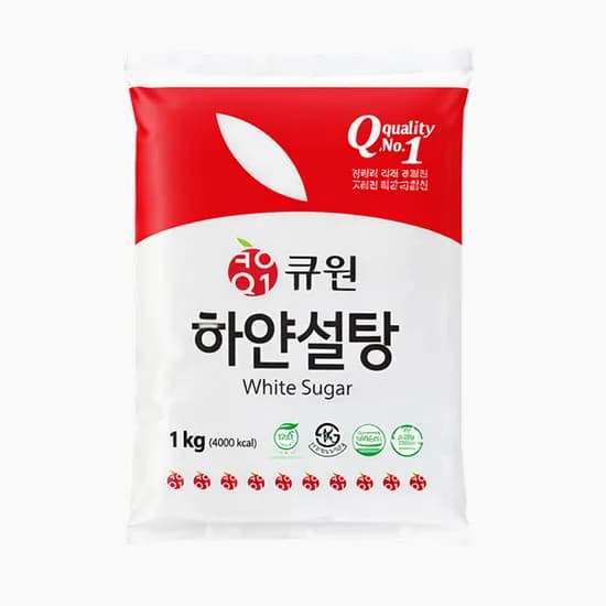 큐원 하얀설탕 1kg 1개