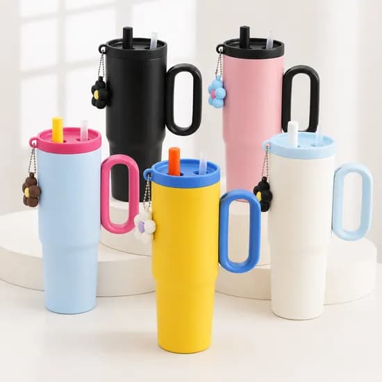 키링 텀블러 핑크 650ml 1개