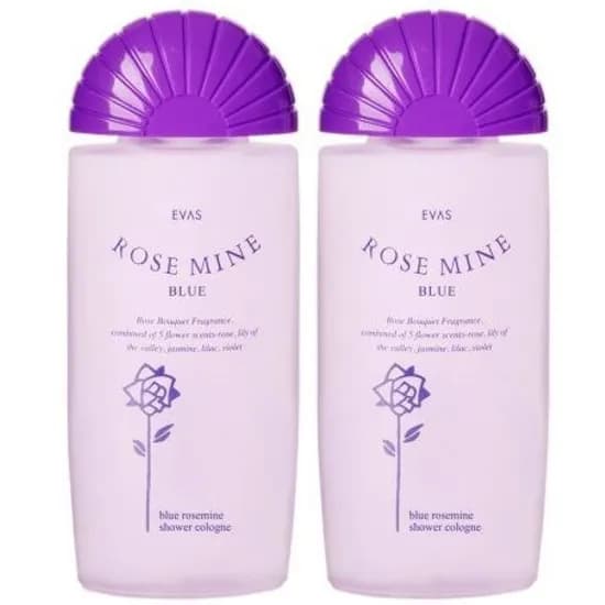 에바스 샤워코롱, 블루 로즈마인, 185ml, 2개