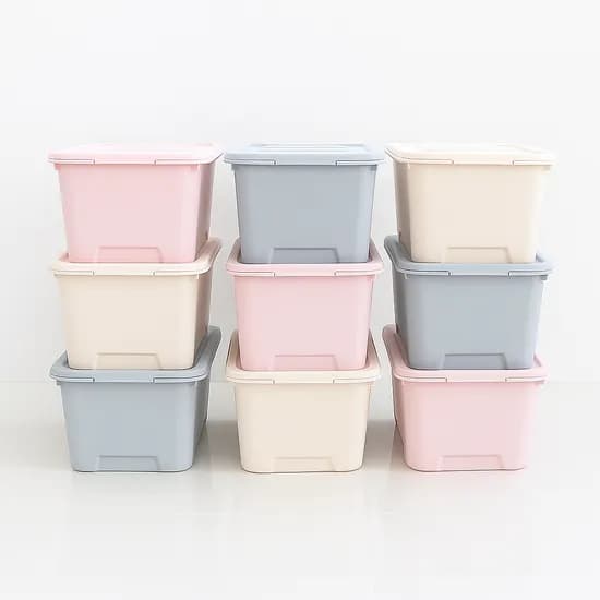 가쯔 마카롱 리빙박스 인디핑크 24L 4개