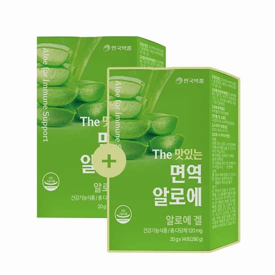 안국약품 The 맛있는 면역 알로에 이뮨 젤리 14포 2개 19,900원