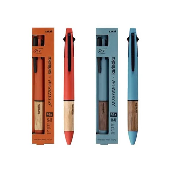 유니 제트스트림 4&1 Karimoku 가리모쿠 에디션 4색 샤프 볼펜 MSXE5-KF-05 선셋오렌지 0.5mm 1개