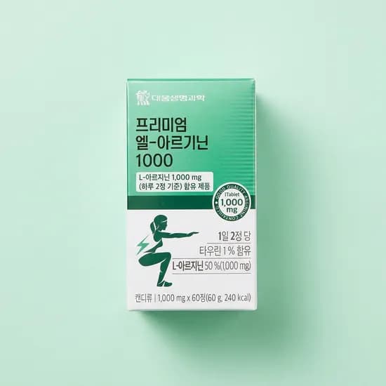 대웅생명과학 프리미엄 엘-아르기닌1000 60정 1개