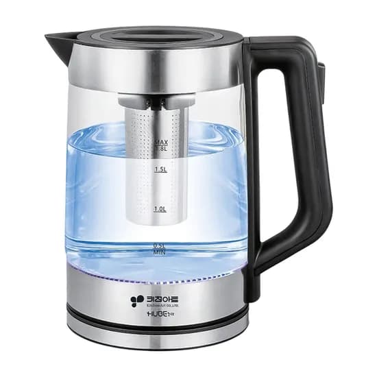 키친아트 허브 전기 유리 티포트 KAEP-P2201NK, 1.8L