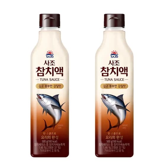 사조 참치액 500g 2개 9,500원