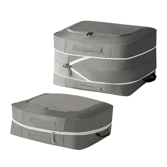 공간절약 이불 압축 파우치, 그레이, 대형, 60L, 1개