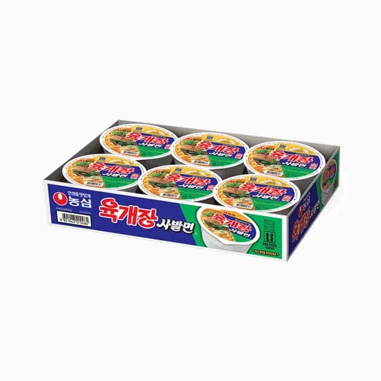 농심 육개장 사발면 86g 12개