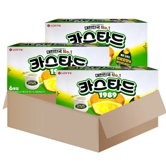 롯데 카스타드 138g 3개