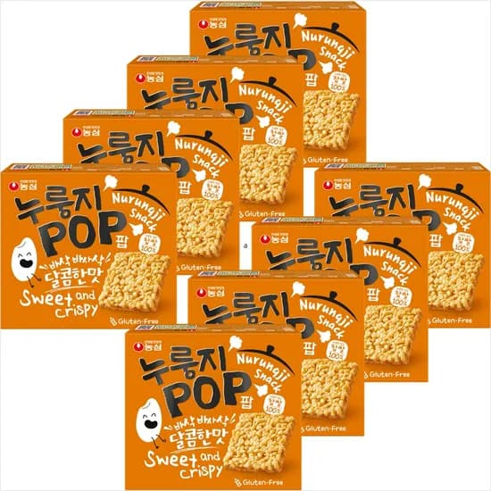 농심 누룽지팝, 142g, 8개