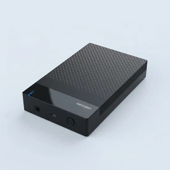 유니콘 3.5인치 HDD 외장하드 케이스, HDD-500V, USB 3.2 Gen1 C to A타입, 원터치 슬라이드 조립, 1개