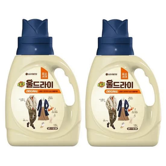 LG생활건강 울드라이 오리지널 중성세제 1.5L 2개