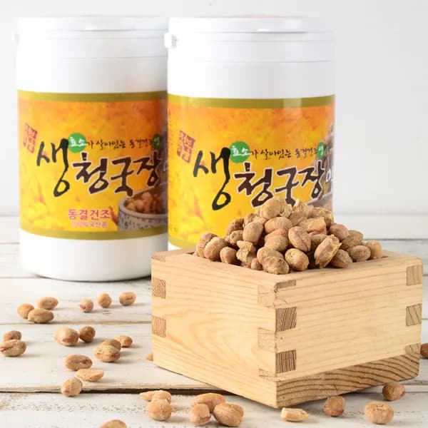 청보마을 생청국장알 백태 250g 1개