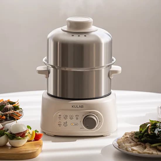 KULAB SUS304 올스텐 계란찜기 멀티쿠커, 2단, 1개