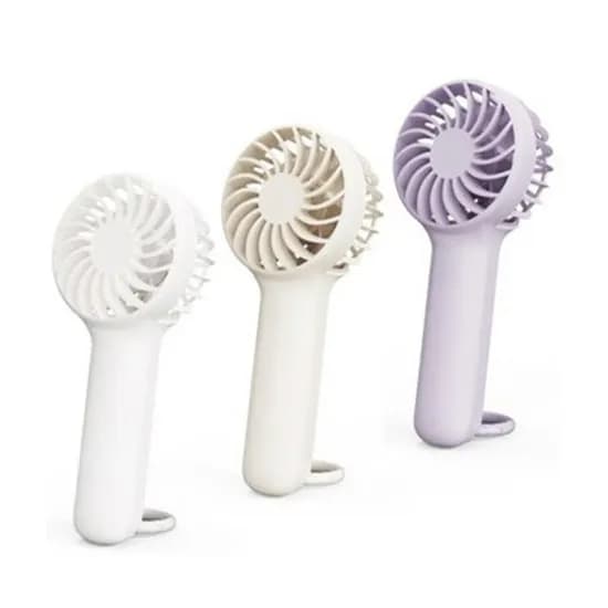 아이랩 휴대용 핸디 선풍기 탁상용 무선 미니 손풍기 BLDC 저소음 USB 링 크래들 팬 화이트