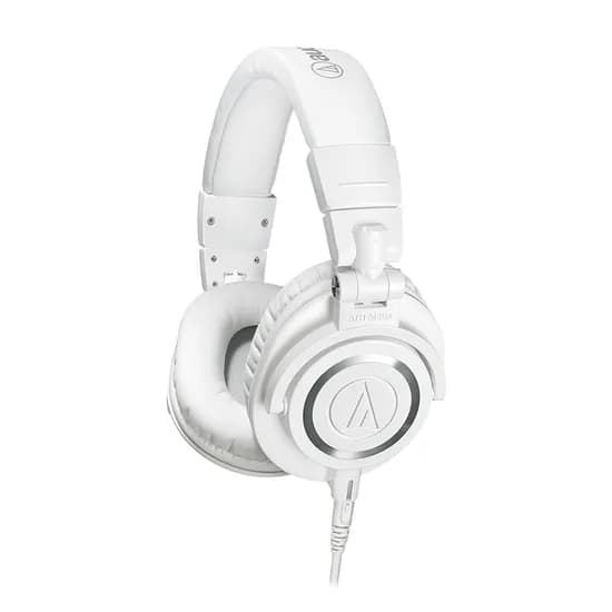 오디오테크니카 ATH-M50X WH 모니터링 헤드폰, 화이트, 1개