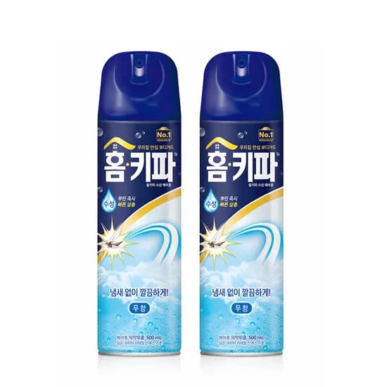 홈키파 수성 알파 에어졸 살충제 무향 500ml 2개
