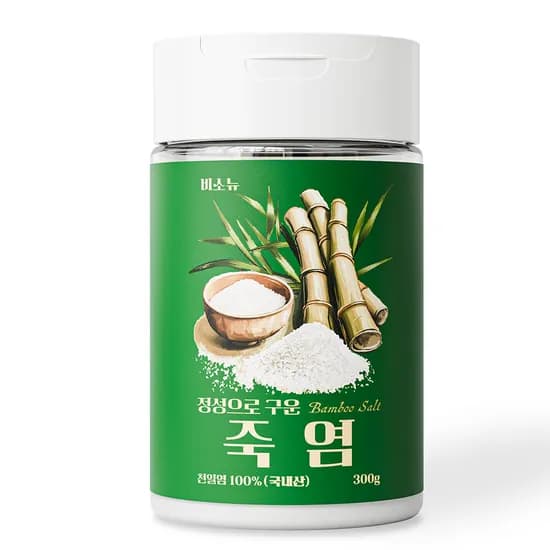 비소뉴 정성으로 구운 죽염 소금 300g 1개