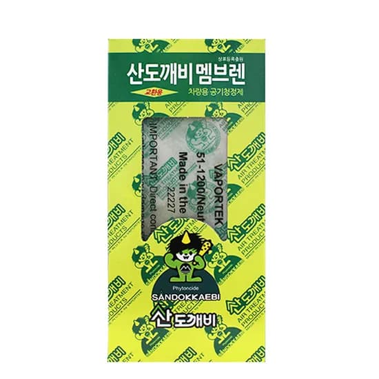 산도깨비 멤브렌 차량용 공기청정제 피톤치드 1개