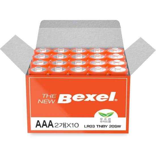 벡셀 더뉴 알카라인 건전지 AAA 20개입