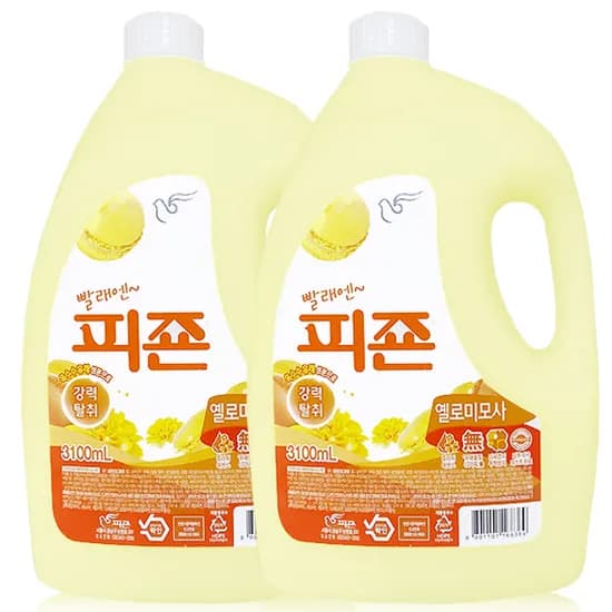 피죤 옐로 미모사 섬유유연제 3100ml 2개