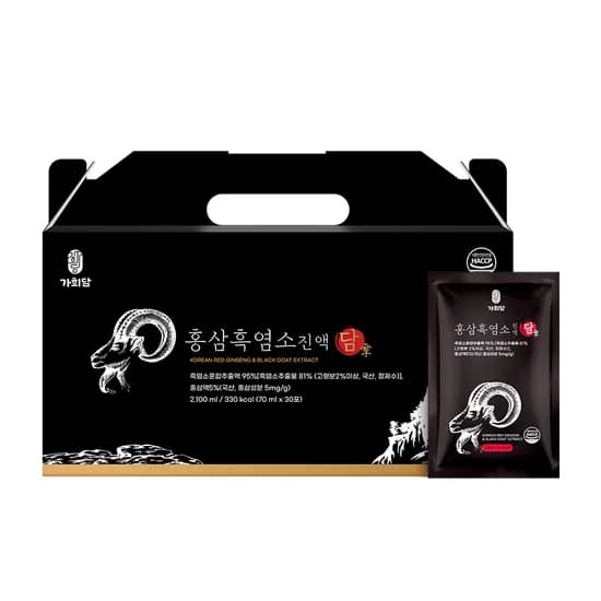 가희담 홍삼 흑염소진액 담, 70ml, 30포, 3박스