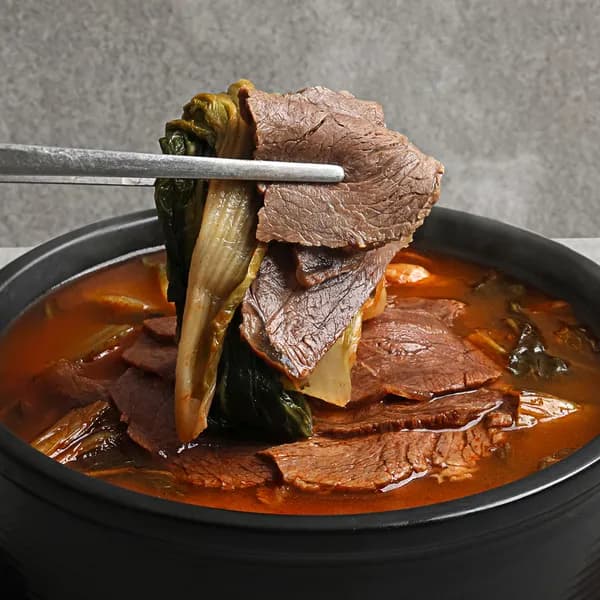 얼큰 소고기국밥 국내산 소고기 600g 6팩