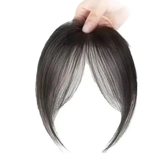 앞머리 가발, 브라운블랙, 25cm, 1개