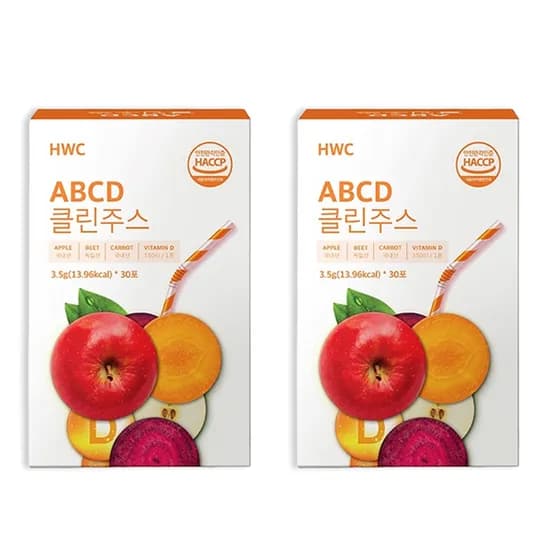 HWC ABCD 클린주스 3.5g 30포 2박스