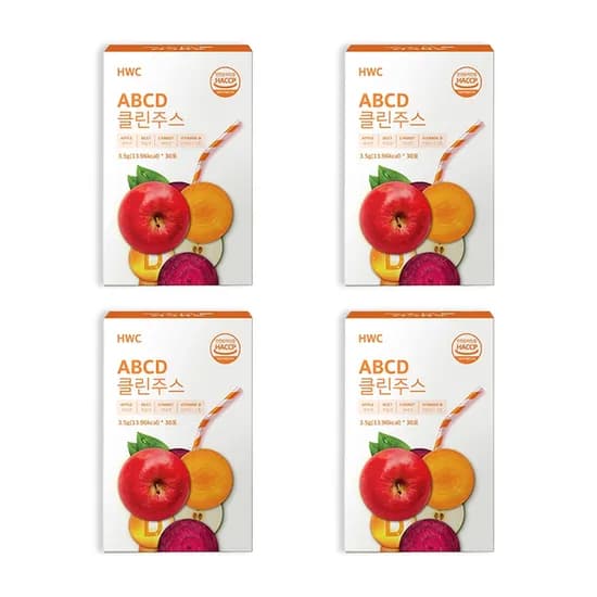 HWC ABCD 클린주스 3.5g 30포 4박스 56,400원