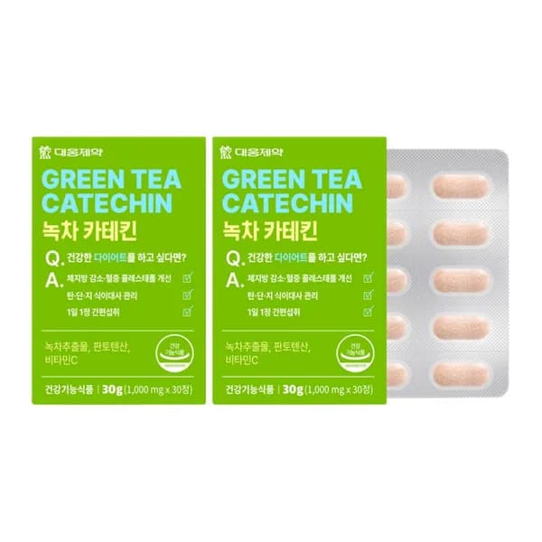 대웅제약 녹차 카테킨 1000mg 30정 2개 16,900원