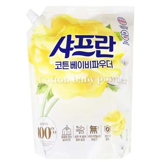 샤프란 코튼베이비파우더 섬유유연제, 2100ml, 2개