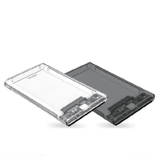 유니콘 USB3.2 Gen1 2.5인치 HDD SSD 투명 외장 하드 케이스, HD-8000G, 1개