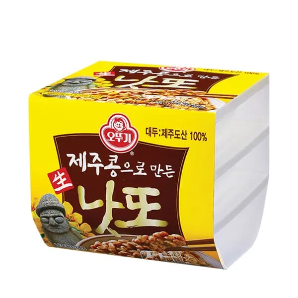 오뚜기 제주 콩으로 만든 생낫또 168g 12팩