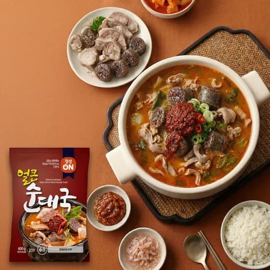초원식품 정성온 얼큰순대국 600g 5개