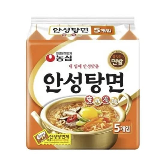 농심 안성탕면, 125g, 20개